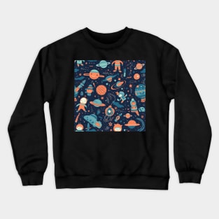 Space Pattern Crewneck Sweatshirt